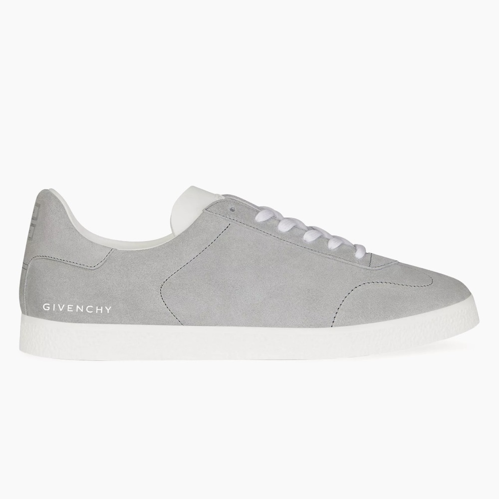 Givenchy Town Suede Sneakers In Grey